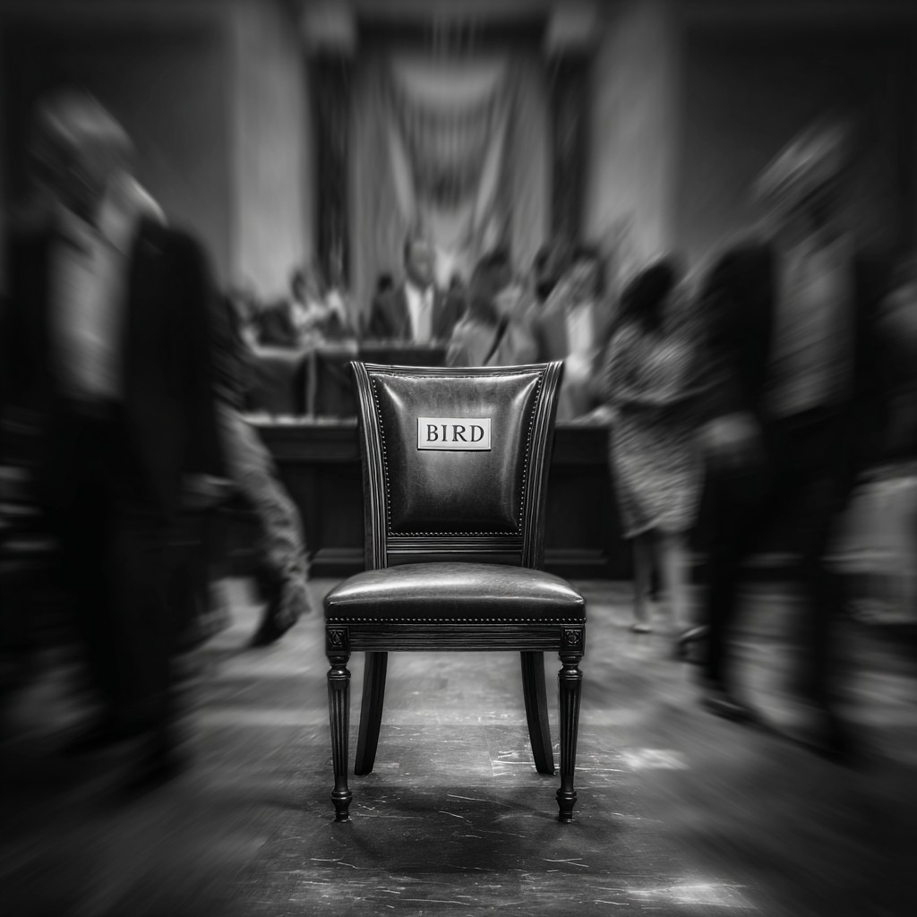Empty legislative chair