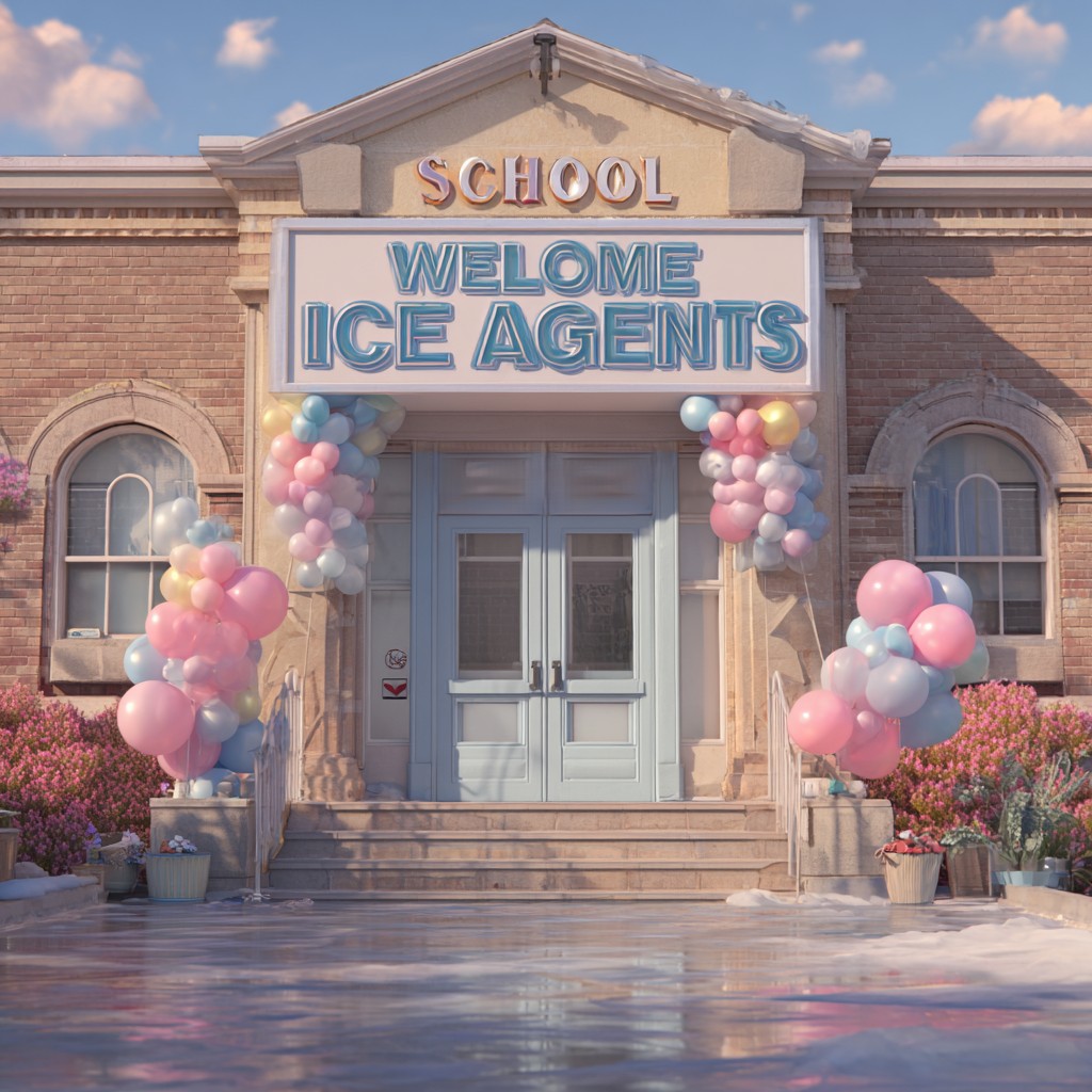 School door — ICE access granted